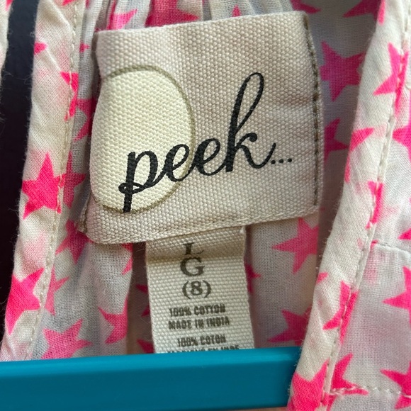 Peek Kids Pink Stars tunic, size 8 - Picture 8 of 10